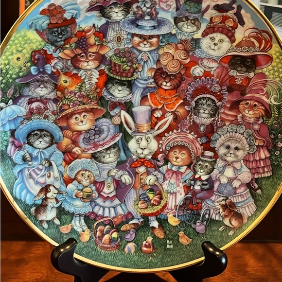 Holiday Cats Plate Collection by Franklin Mint, Limited Edition - Picture 3 of 11